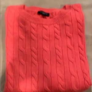 Talbots New coral sweater